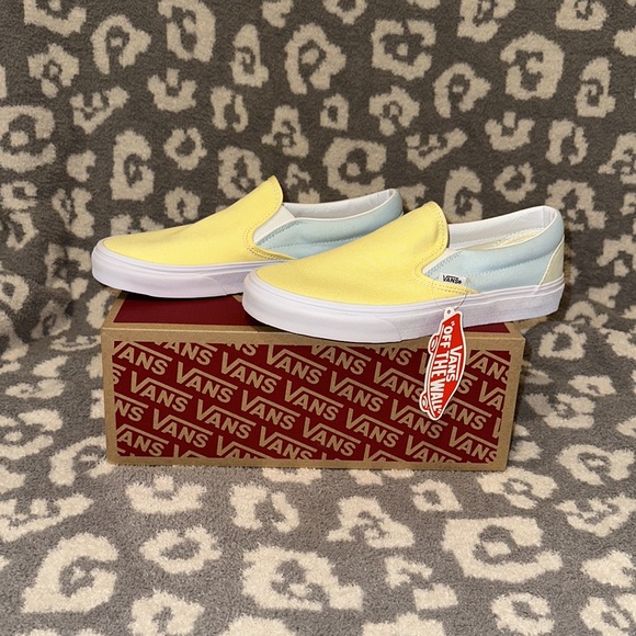 Vans Classic Slip-On (Pastel Block/Mlt/True White) Sneaker New - Picture 5 of 17